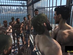 Doc pounds boy's arse with his jail friends in